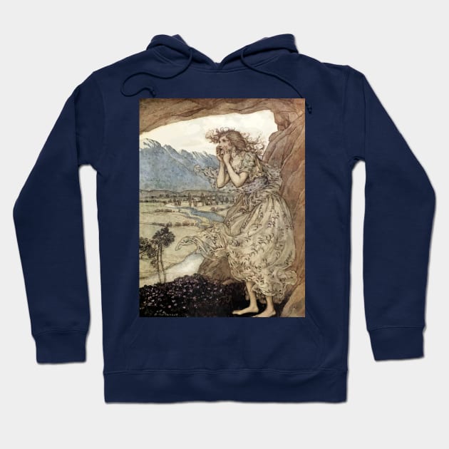 Sweet Echo - Arthur Rackham Hoodie by forgottenbeauty